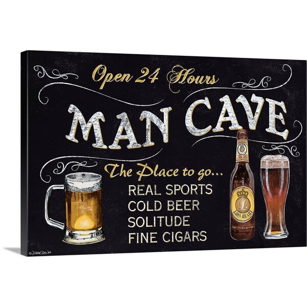 "Man Cave" Canvas Wall Art - Overstock - 25495171